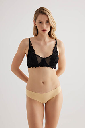 Kadın Basic Dikişsiz Pamuk Hipster Külot