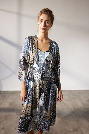 Kadın Vegan Dokuma Kimono