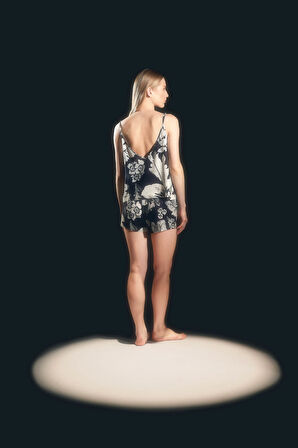 Kadın Vegan Dokuma Cepli Şort