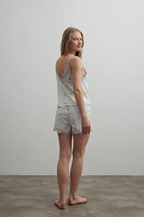 Kadın Pamuklu Ayarlanır İp Askılı V Yaka Atlet