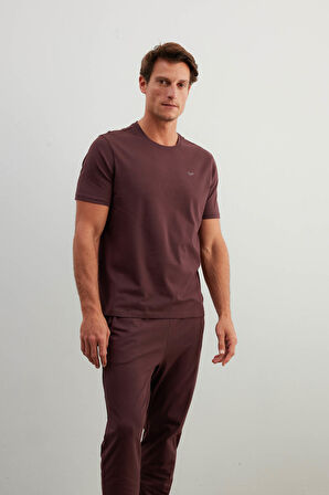 Erkek Pamuklu Kısa Kollu Uzun Pijama Takımı