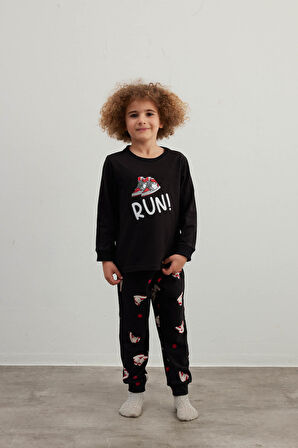 Erkek Çocuk Pamuklu Uzun Kollu Pijama Takımı