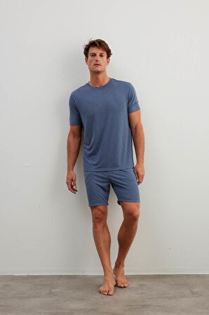 Erkek Flamlı Modal Cepli Şort