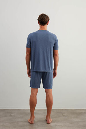 Erkek Flamlı Modal Cepli Şort