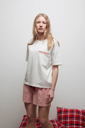 Kadın Pamuklu Kısa Kollu T-shirt