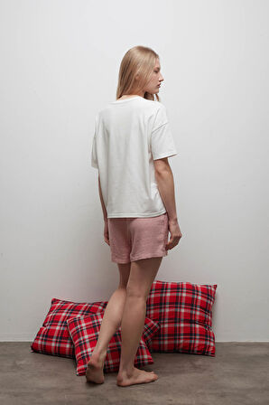 Kadın Viskon Dokuma Cepli Şort