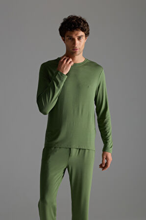 Erkek Modal Uzun Kollu T-shirt