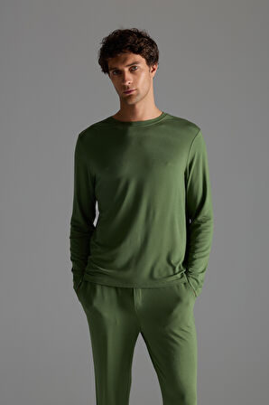 Erkek Modal Uzun Kollu T-shirt