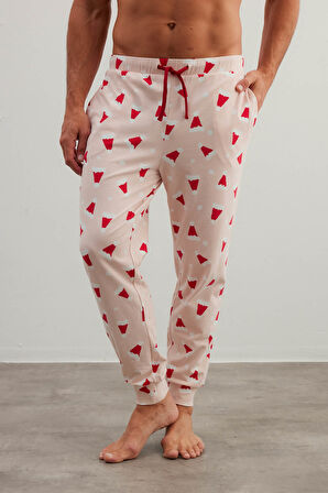 Erkek Pamuklu Cepli Uzun Pijama Altı