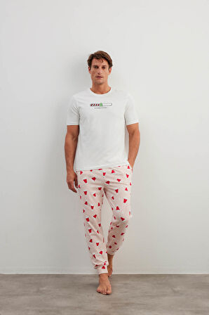 Erkek Pamuklu Cepli Uzun Pijama Altı