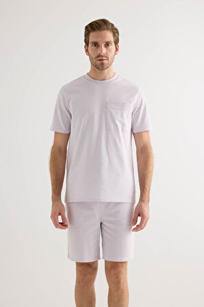 Erkek Pamuklu Pique Cepli Kısa Kol T-shirt