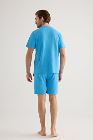 Erkek Pamuklu Pique Cepli Kısa Kol T-shirt