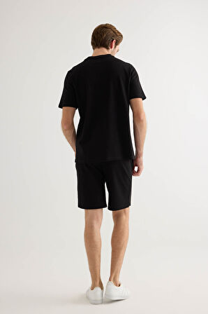 Erkek Pamuklu Pique Cepli Kısa Kol T-shirt