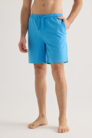 Erkek Pamuklu Pique Cepli Şort