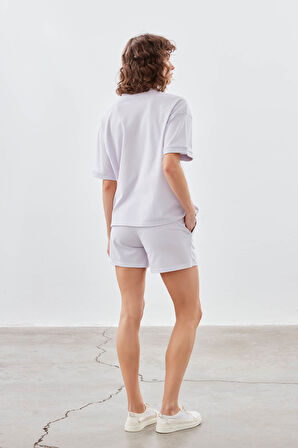 Kadın Pamuklu Pique Cepli Kısa Kol T-shirt