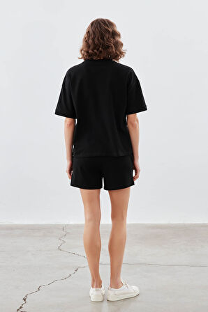 Kadın Pamuklu Pique Cepli Şort