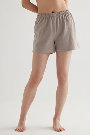 Kadın Pamuklu Şort Pijama Altı