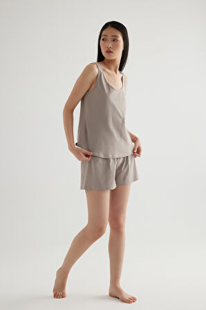 Kadın Pamuklu Şort Pijama Altı