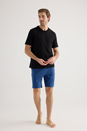 Erkek Pamuklu Cepli Şort Pijama Altı