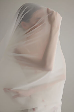 Kadın Pamuklu V Yaka Büzgülü İnce Askılı Atlet Pijama Üstü