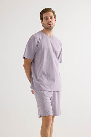 Erkek Pamuklu Yıkamalı Kısa Kollu T-shirt