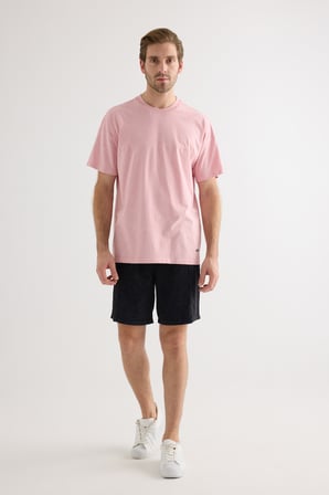 Erkek Pamuklu Yıkamalı Kısa Kollu T-shirt