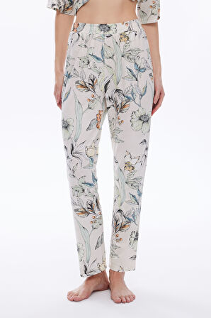 Kadın Viskon Uzun Pijama Altı