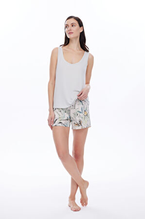 Kadın Viskon Şort Pijama Altı