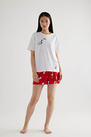 Kadın Pamuklu Şort Pijama Altı