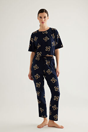 Kadın Pamuklu Uzun Pijama Altı