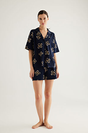 Kadın Pamuklu Şort Pijama Altı