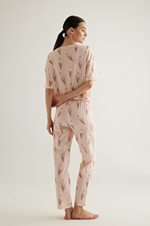 Kadın Pamuklu Uzun Pijama Altı