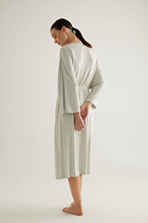 Kadın Viscose Midi Sabahlık