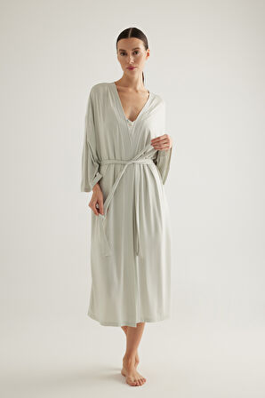 Kadın Viscose Midi Sabahlık