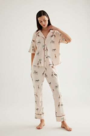 Kadın Pamuklu Uzun Pijama Altı