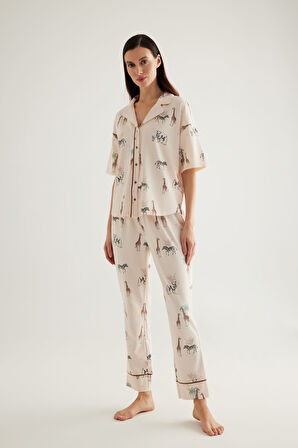 Kadın Pamuklu Uzun Pijama Altı