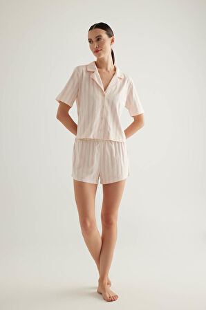 Kadın Pamuklu Şort Pijama Altı