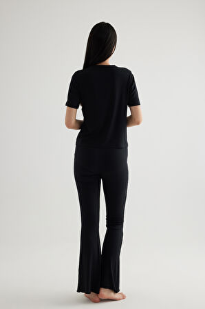 Kadın Modal Kaşkorse İspanyol Paça Uzun Pantolon