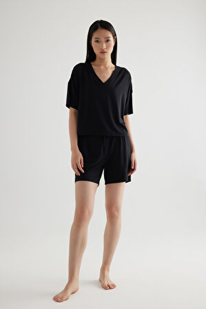 Kadın Modal Cepli Şort