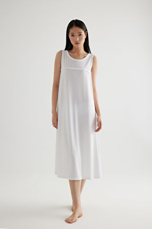 Kadın Modal Kolsuz Kalın Askılı Elbise