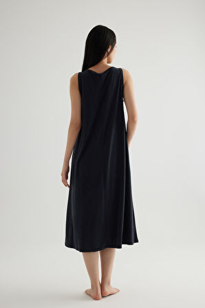 Kadın Modal Kolsuz Kalın Askılı Elbise