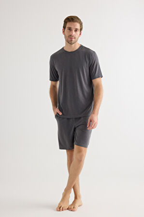 Erkek Modal Kısa Kollu T-shirt