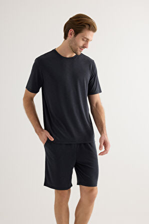 Erkek Modal Kısa Kollu T-shirt