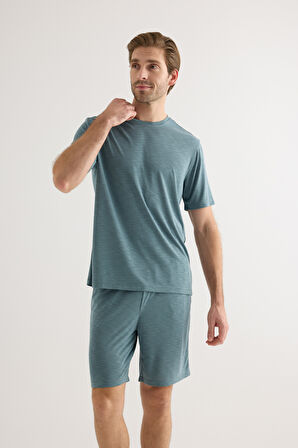 Erkek Modal Kısa Kollu T-shirt