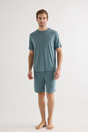 Erkek Modal Kısa Kollu T-shirt