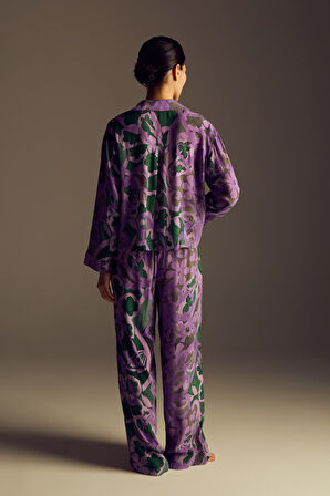 Kadın Vegan Dokuma Uzun Kollu Gömlek