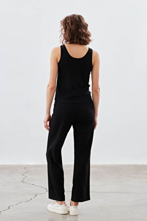 Kadın Pamuklu Kalın Askılı Atlet Pijama Üstü