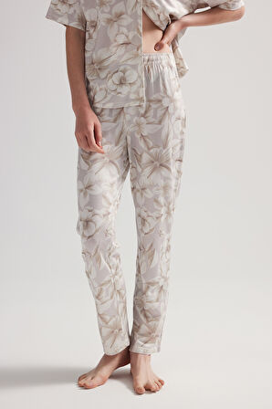 Kadın Viskon Uzun Pijama Altı