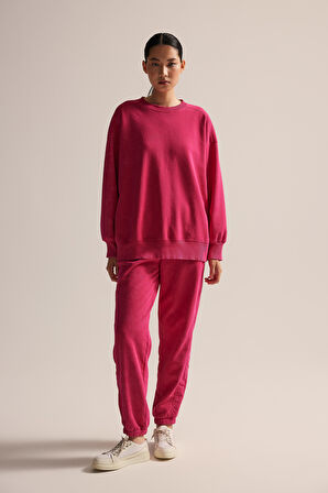 Kadın Pamuklu İçi Tüylü Cepli Yıkamalı Pantolon