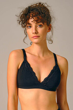 Kadın Dantel Detaylı Lohusa Emzirme Sütyeni